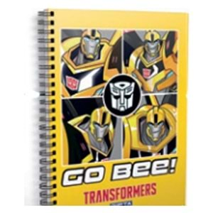 GIPTA TRANSFORMERS SPİRALLİ A6 DEFTER 80 YAPRAK ÇİZGİLİ 5774