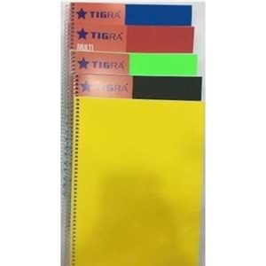 TIGRA A4 60/4 SPİRALLİ PLASTİK KAPAKLI KARELİ DEFTER