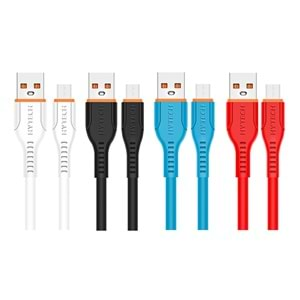 HYTECH MİCRO USB 2.4A HIZLI ŞARJ KABLOSU 1.2M MAVİ HY-X260