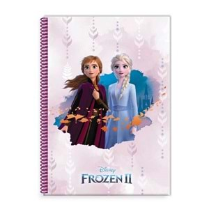 KESKİN COLOR FROZEN 2 A5 80 YAPRAK ÇİZGİLİ SPİRALİ KARTON KAPAK DEFTER