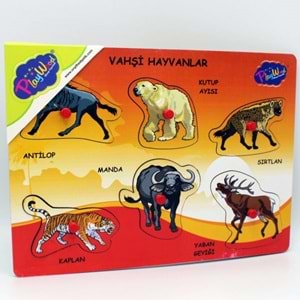 ONYIL OYUNCAK AHŞAP TUTMALI VAHŞİ HAYVANLAR-ONY-328/329