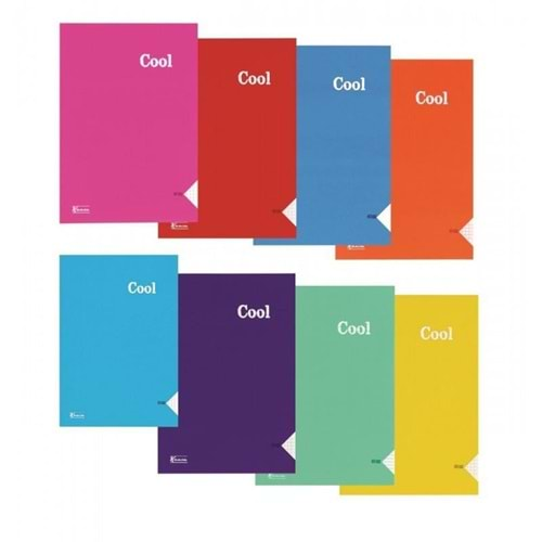 KESKİN 17*24 60 YAPRAK PLASTİK KAPAK ÇİZGİSİZ COOL DEFTER 321710-99