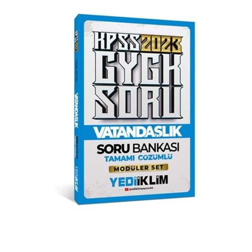 YEDİİKLİM KPSS 2023 GENEL KÜLTÜR VATANDAŞLIK TAMAMI ÇÖZÜMLÜ SORU BANKASI