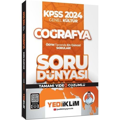 YEDİİKLİM KPSS 2024 GENEL KÜLTÜR COĞRAFYA TAMAMI VİDEO ÇÖZÜMLÜ SORU DÜNYASI