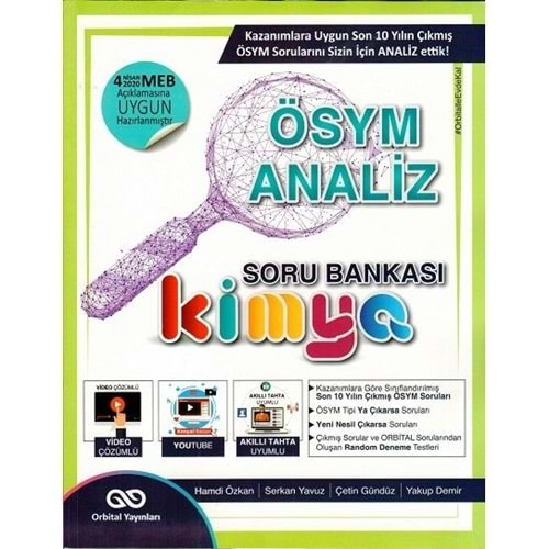 ORBİTAL ÖSYM ANALİZ KİMYA SORU BANKASI