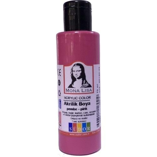 SÜDOR MONALİSA AKRİLİK BOYA PEMBE 70ML SD170-05