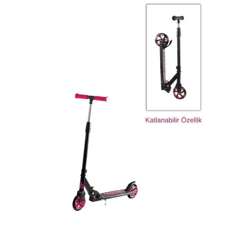 FURKAN TOYS COOL WHEELS PEMBE KATLANIR 2 TEKERLEKLİ SCOOTER 8+-FR58352