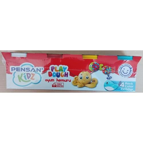 PENSAN KİDZ 4 RENK (4*150 GR) 600 GR OYUN HAMURU-10003