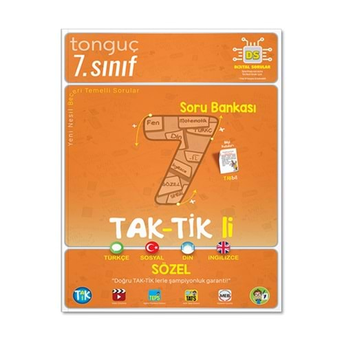 TONGUÇ 7.SINIF SÖZEL TAK-TİK Lİ SORU BANKASI