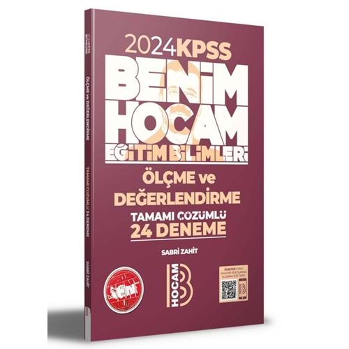 BENİM HOCAM KPSS 2024 EĞİTİM BİLİMLERİ ÖLÇME VE DEĞERLENDİRME TAMAMI ÇÖZÜMLÜ 24 DENEME