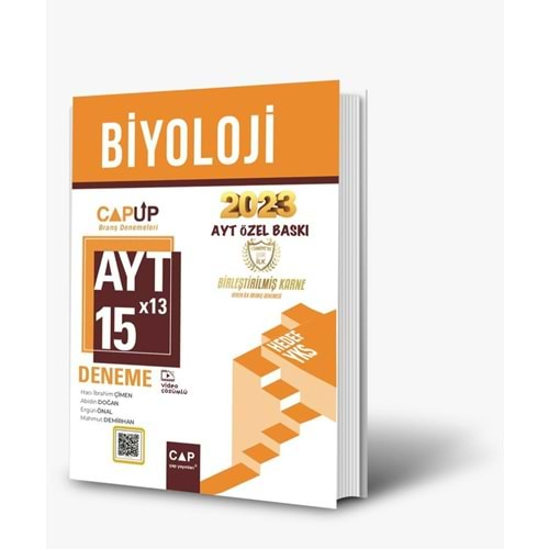 ÇAP AYT BİYOLOJİ 15*13 UP DENEME ÖZEL BASKI-2023