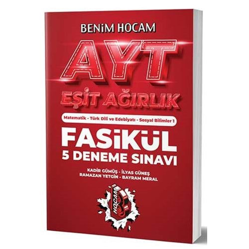 BENİM HOCAM 2023 AYT EŞİT AĞIRLIK 5 FASİKÜL DENEME SINAVI