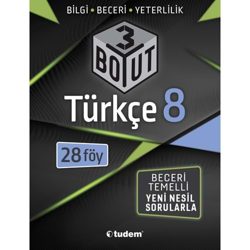 TUDEM 8.SINIF TÜRKÇE 3 BOYUT 28 FÖY