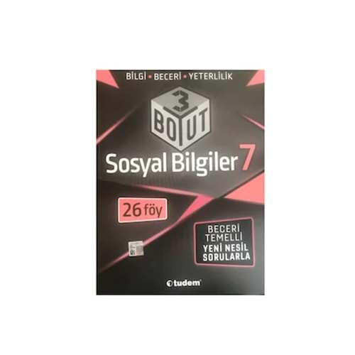 TUDEM 7.SINIF 3 BOYUT SOSYAL BİLGİLER 26 FÖY