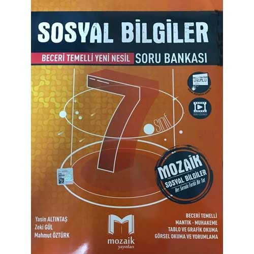 MOZAİK 7.SINIF SOSYAL BİLGİLER SORU BANKASI-2024