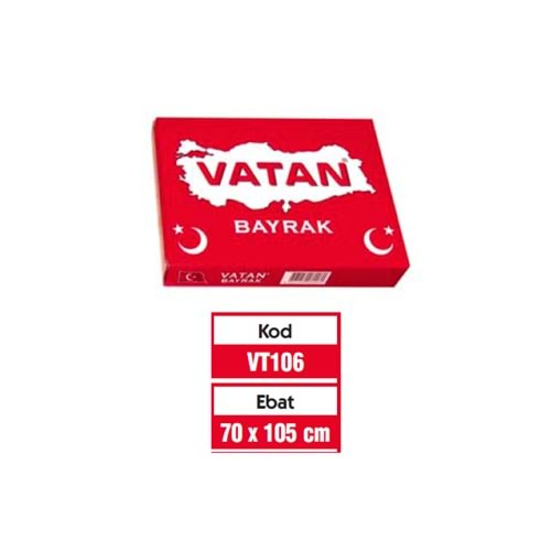 BAYRAK 70*105 VATAN-VT106