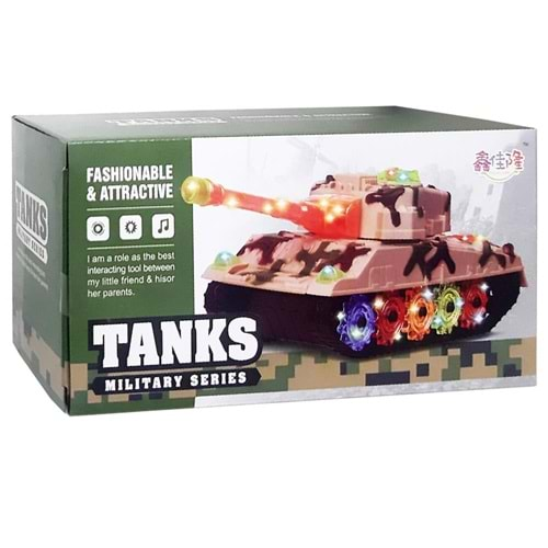 İNTERTOYS PİLLİ IŞIKLI TANK-WH-3042