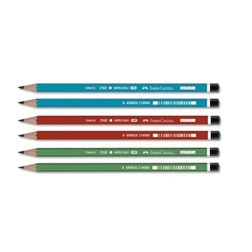 FABER CASTELL KURŞUN KALEM TEK MERCANLI