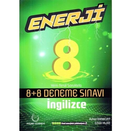 PALME 8.SINIF ENERJİ İNGİLİZCE 8+8 DENEME