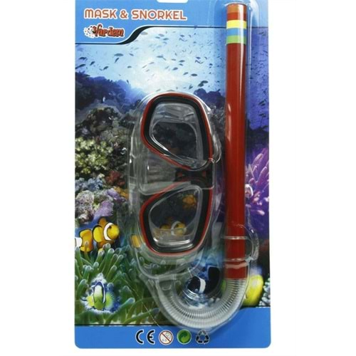 VARDEM KARTELADA YETİŞKİN MASKE SNORKEL SET-M302S01