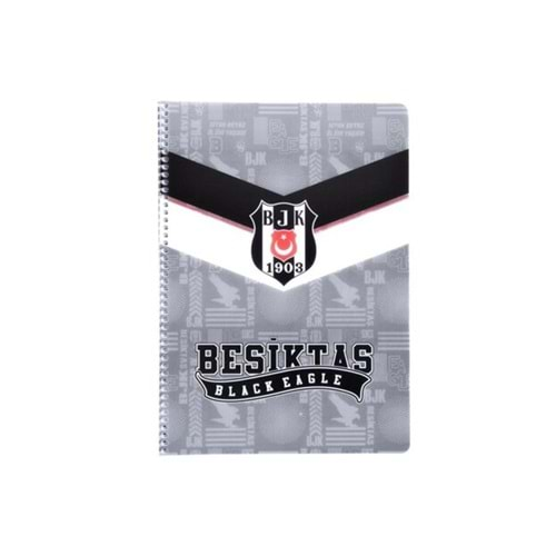 TİMON BEŞİKTAŞ SPİRALLİ PP KAPAK A4 80 YAPRAK ÇİZGİLİ DEFTER-463621