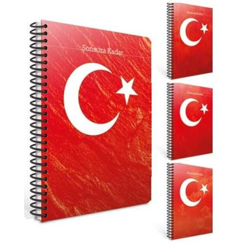 GIPTA SONSUZA KADAR A4 80 YAPRAK KARELİ SPİRALLİ DEFTER-6494