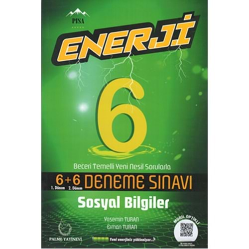 PALME 6.SINIF ENERJİ 6+6 SOSYAL BİLGİLER DENEME SINAVI