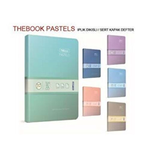 GIPTA THEBOOK 17*24 PASTELS SERT KAPAK 120 YAPRAK ÇİZGİLİ DEFTER 3309