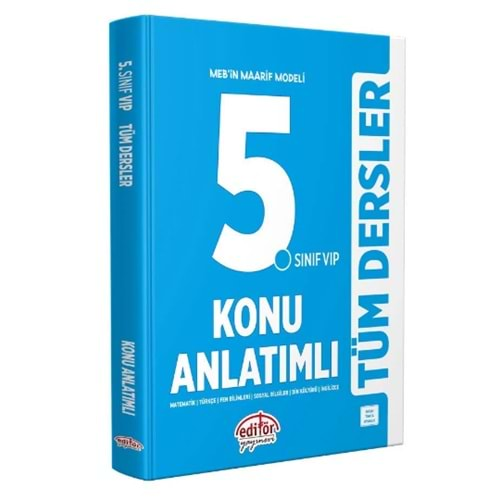 EDİTÖR 5.SINIF VİP TÜM DERSLER KONU ANLATIMLI