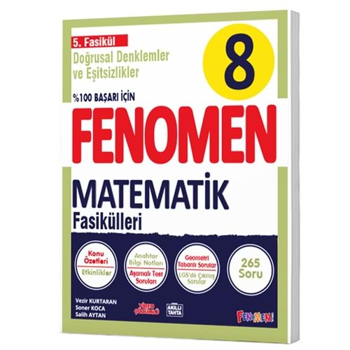 GAMA FENOMEN 8.SINIF MATEMATİK 5.FASİKÜL(DOĞRUSAL DENKLEMLER VE EŞİTSİZLİKLER)