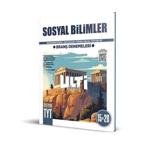 BES TYT SOSYAL BİLİMLER ULTİ SERİSİ 15*20 BRANŞ DENEMELERİ-2024