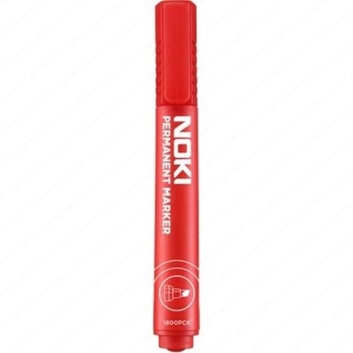 NOKİ PERMANENT MARKER YUVARLAK UÇ KIRMIZI-1800PBK