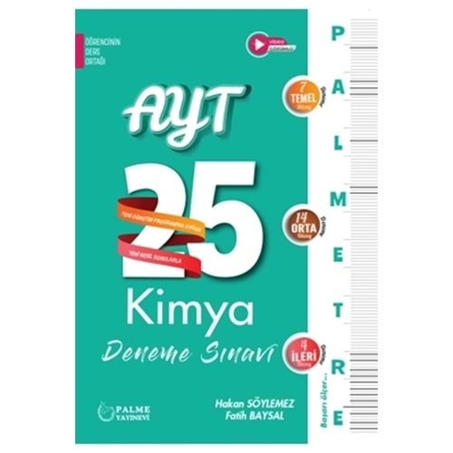 PALME AYT PALMETRE KİMYA 25 DENEME SINAVI