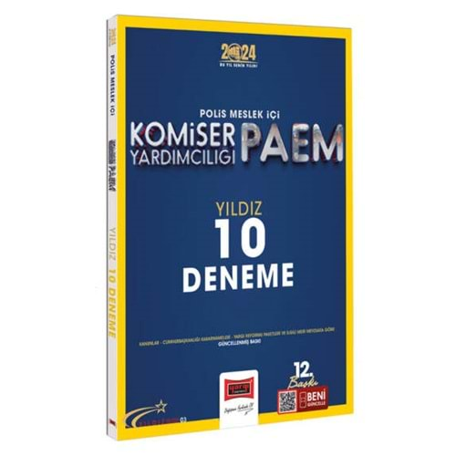 YARGI POLİS MESLEK İÇİ KOMİSER YARDIMCILIĞI YILDIZ SERİSİ 10 DENEME-2024