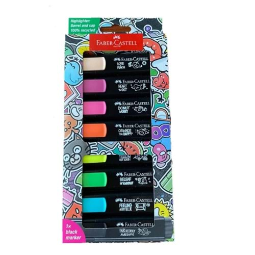 FABER CASTELL GRAFFİTİ TEXTLİNER 46 8 Lİ-254692