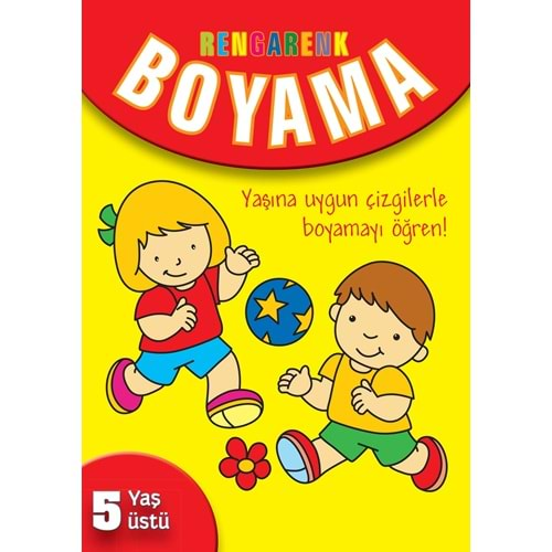 RENGARENK BOYAMA 5 YAŞ ÜSTÜ SARI KİTAP-PARILTI YAYINLARI