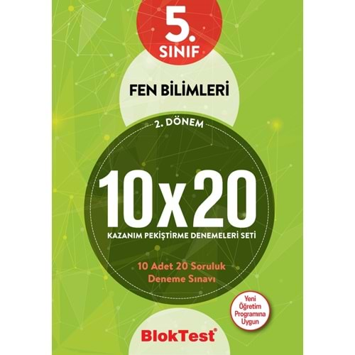 BLOKTEST 5.SINIF FEN BİLİMLERİ 10*20 DENEME 2.DÖNEM