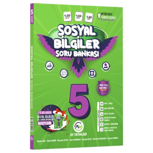 AV YAYINLARI 5.SINIF SOSYAL BİLGİLER SORU BANKASI-2025