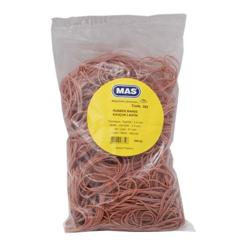 MAS AMBALAJ LASTİĞİ POŞET MİDİ %80 KAUÇUK-500 GR - 385