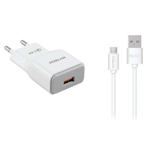 HYTECH HY-XQ30 MİCRO USB QC 2.0 QUİCK CHARGE 2.1A 5V/9V/12V KABLO+EV ŞARJ ADAPTÖR