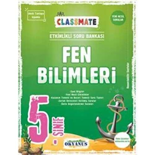 OKYANUS 5.SINIF CLASSMATE FEN BİLİMLERİ ETKİNLİKLİ SORU BANKASI