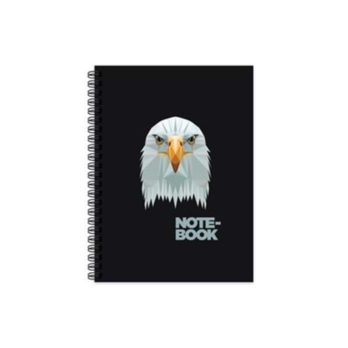 KESKİN COLOR 17*24 100 YAPRAK KARELİ SPİRALLİ SERT KAPAK JUNGLE DEFTER-KARTAL-411033-99