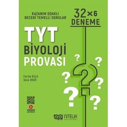 NİTELİK TYT BİYOLOJİ PROVASI 32*6 DENEME