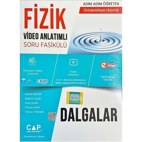 ÇAP ÜNİVERSİTEYE HAZIRLIK FİZİK DALGALAR KONU ANLATIMLI SORU BANKASI-2024