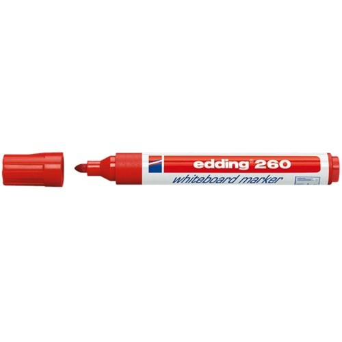 EDDİNG TAHTA KALEMİ YUVARLAK UÇLU 1.5-3MM KIRMIZI 260-ED26002