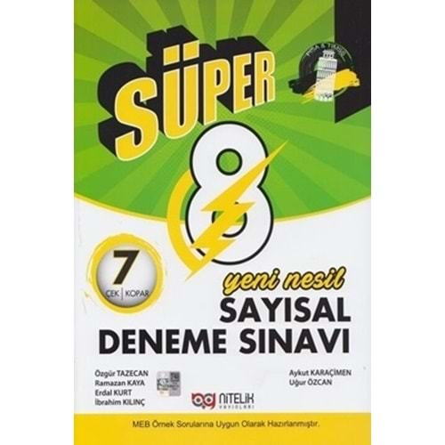 NİTELİK SÜPER 8.SINIF LGS SAYISAL YENİ NESİL 7 DENEME SINAVI