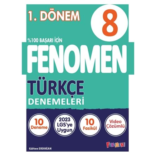 FENOMEN 8.SINIF TÜRKÇE 1.DÖNEM DENEMELERİ (10 DENEME)