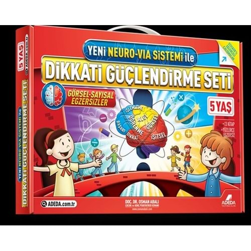 ADEDA YENİ NEURO VİA SİSTEMİ İLE DİKKATİ GÜÇLENDİRME SETİ 5 YAŞ 3 KİTAP KUTULU