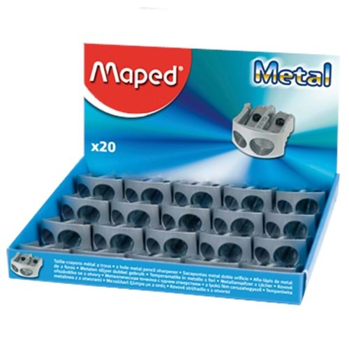 MAPED ÇİFT DELİKLİ METAL KALEMTRAŞ KLASİK