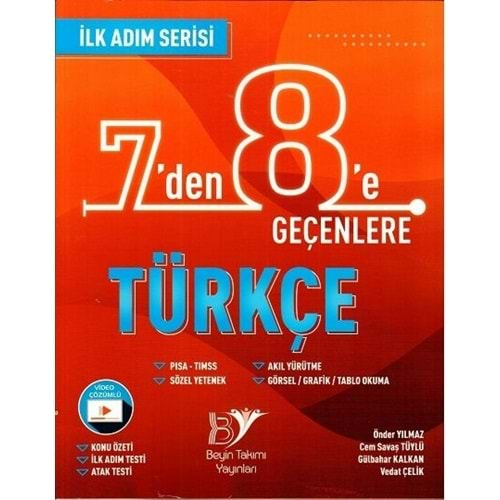 BEYİN TAKIMI İLKADIM 7DEN 8E GEÇENLERE TÜRKÇE 2020